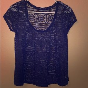 Violet Lace Top